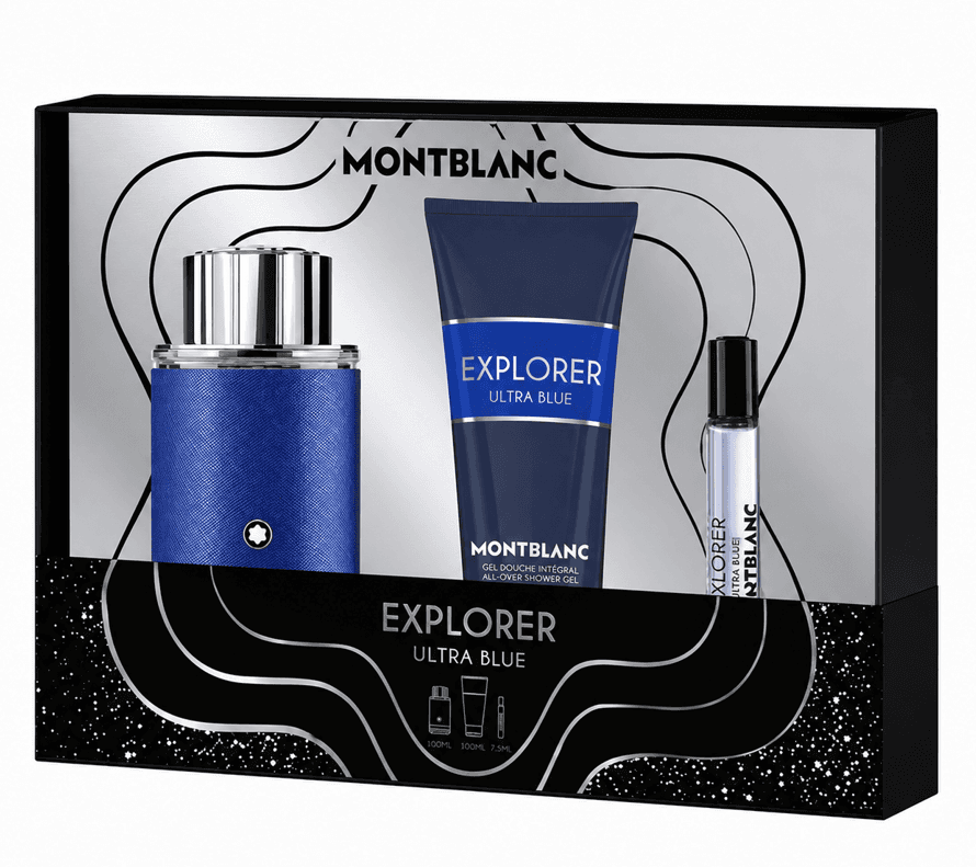 Montblanc Set za muškarce Explorer Ultra Blue, EDP, 100 ml + Gel za tuširanje, 100 ml + EDP, 7.5 ml