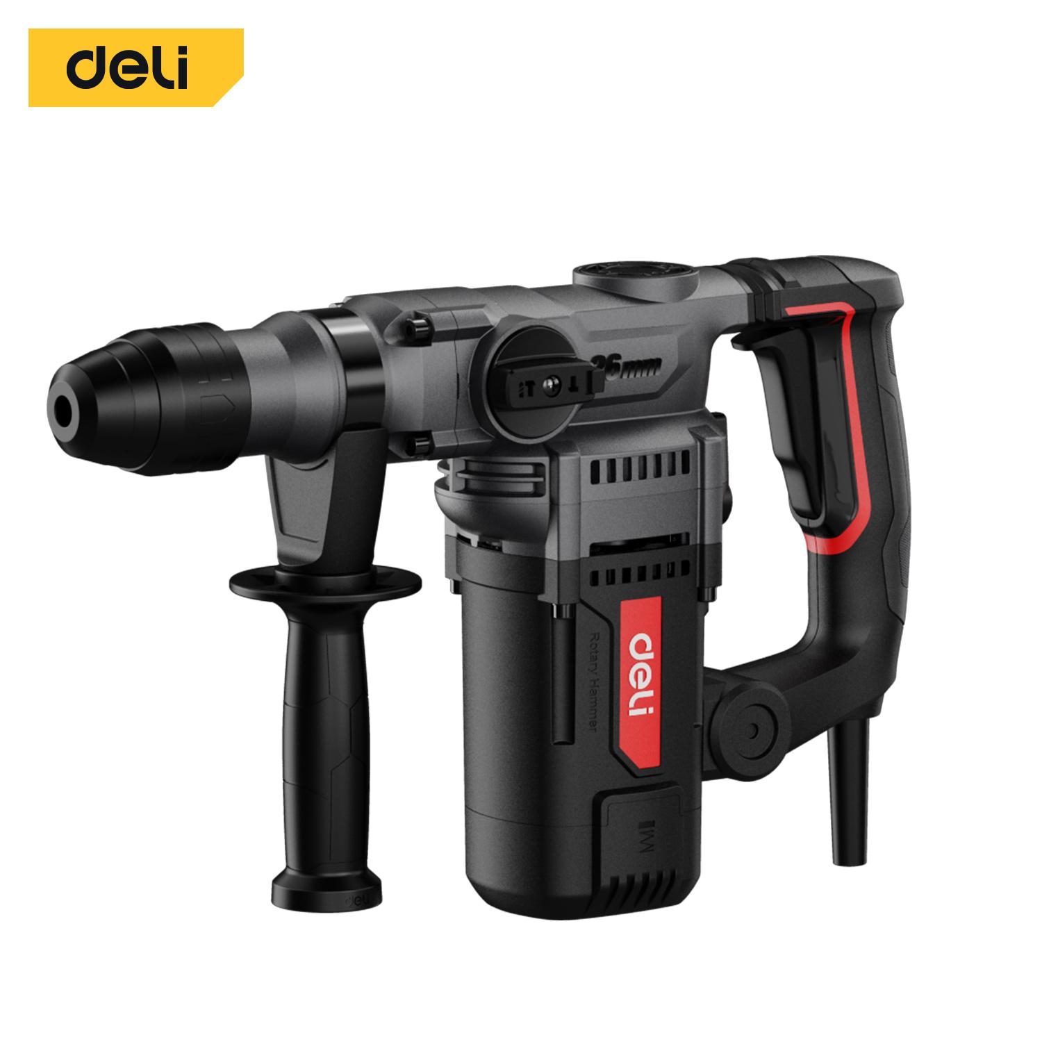 DELI Udarna čekić bušilica EDE-DC26-3E, 1100W, Crna