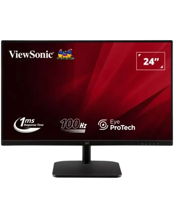 Viewsonic Monitor VA2432-H-2, 23.8", 1920x1080, FHD, IPS, 100 Hz, Crni