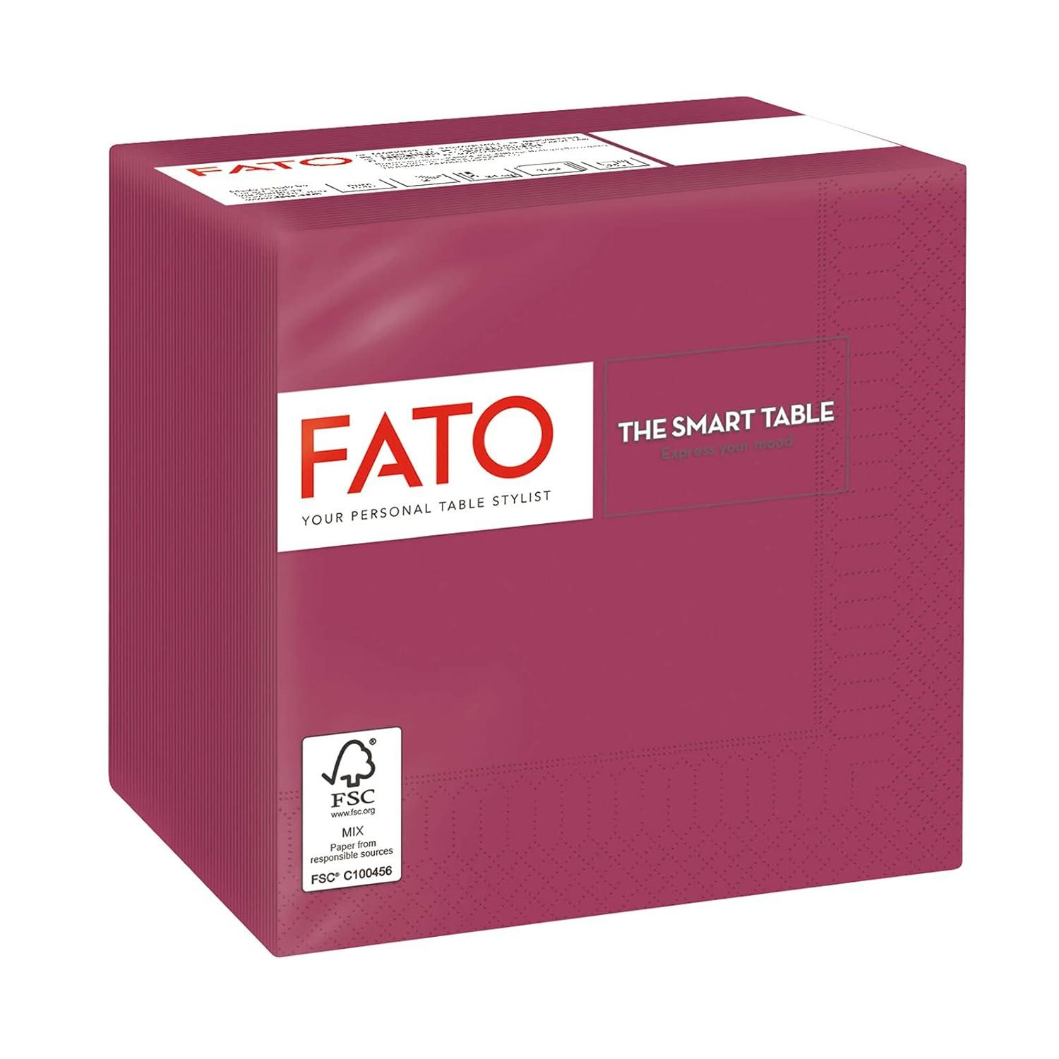 FATO FSC Salvete 38x38cm, Bordo