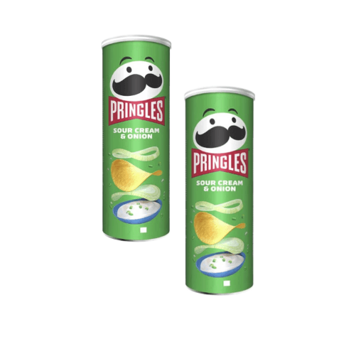 Pringles Čips, Pavlaka i luk, 165g, 2 komada