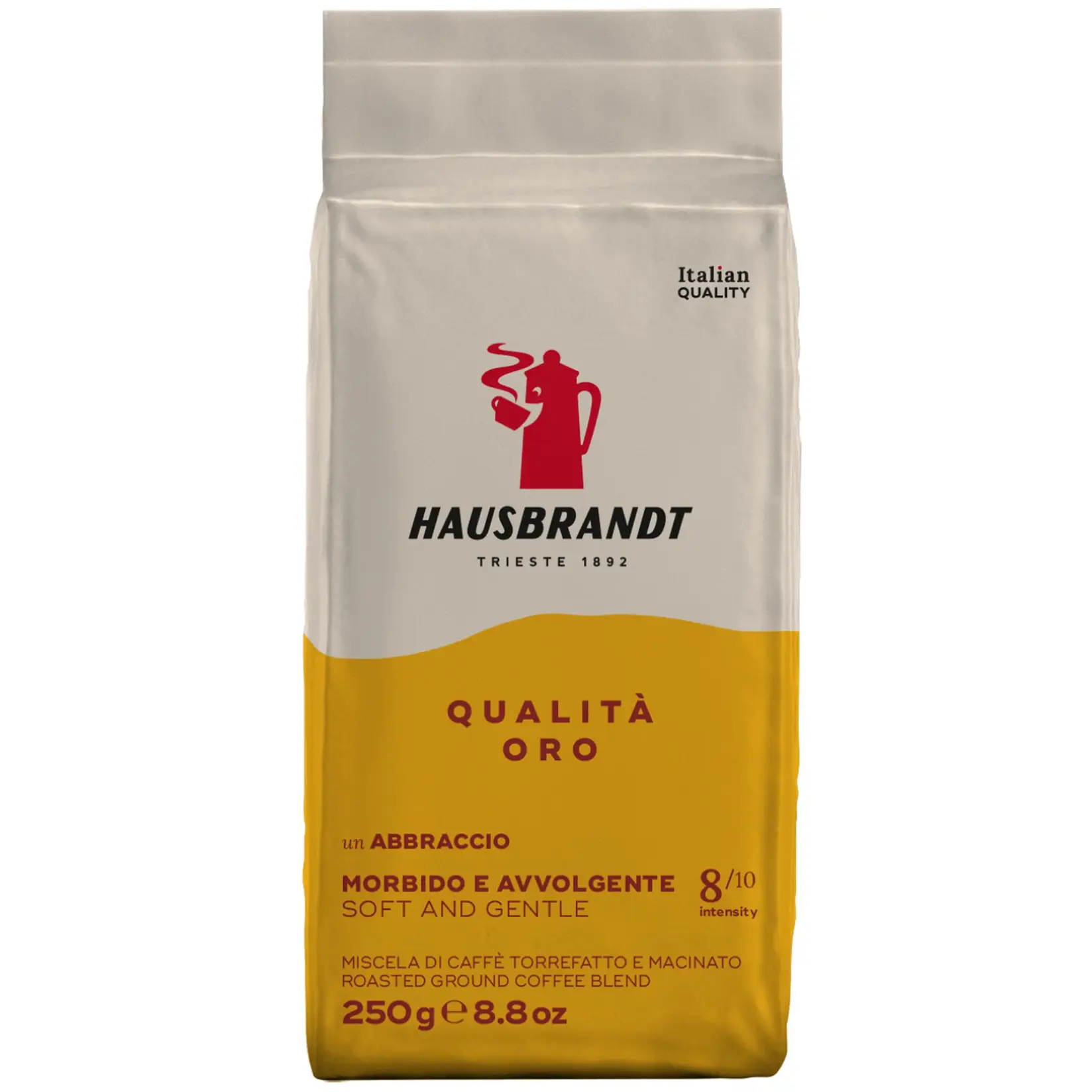 Hausbrandt Mlevena espresso kafa Qualita Oro, 250 g