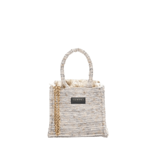 SORENA HANDMADE Ženska torba Bianca mini tote, Bež